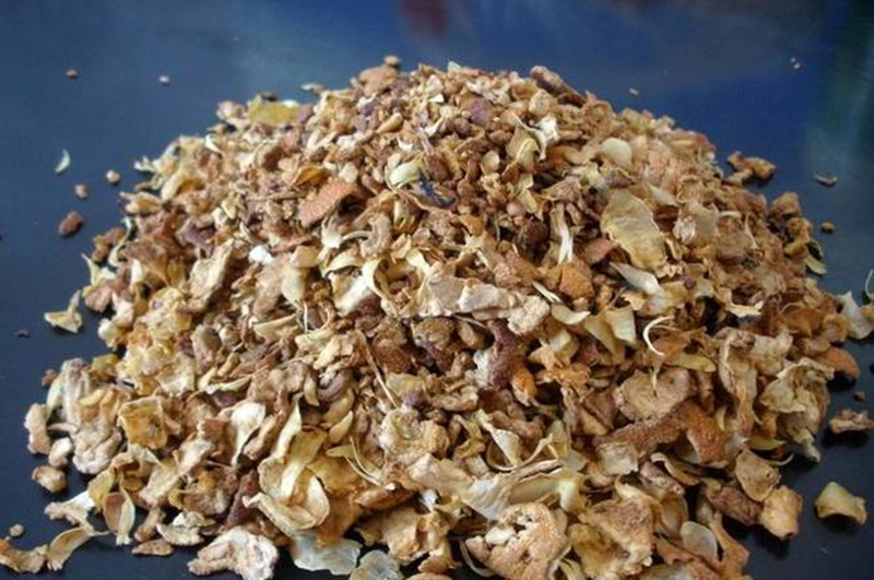 連續式炭化爐物料-果渣